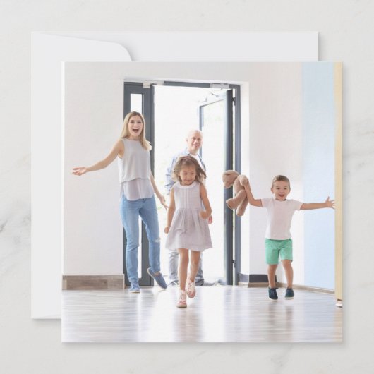 Faire-part Village de neige | Nouvelle maison pour les vacanc (Dos)