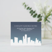 Faire-part Ville Skyline | Entreprise que nous avons déplacée (Debout devant)