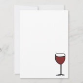 Faire-part Vin drôle pour nouvelle maison (Dos)
