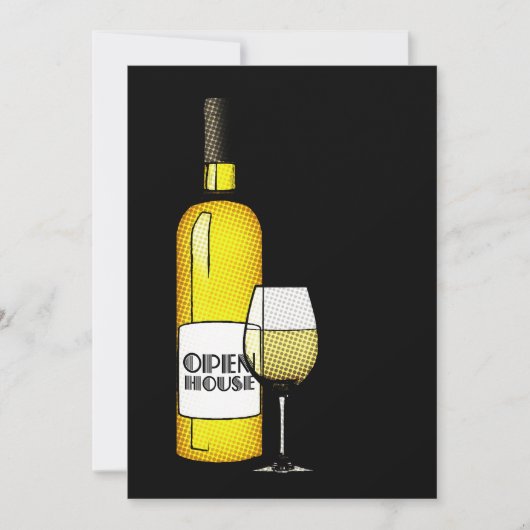 faire-part : vin halftone (Devant)
