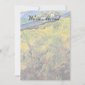 Faire-part Vincent Van Gogh - Champ De Blé De Printemps (Devant)