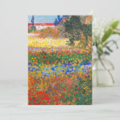 Faire-part Vincent Van Gogh Flower Garden (Debout devant)