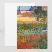 Faire-part Vincent Van Gogh Flower Garden (Devant / Derrière)