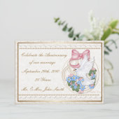 Faire-part vintage Cuddle Creek® Dove (Debout devant)