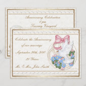 Faire-part vintage Cuddle Creek® Dove (Devant / Derrière)