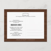 Faire-part vintage de graduation /Invitation (Dos)