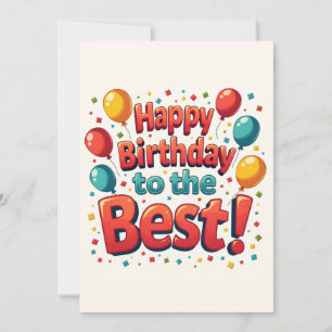 Faire-part Vintage Motivational Joyeux voeux d'anniversaire