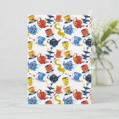 Faire-part Vintage Retro Winter Whimsical Tea Party (Debout devant)