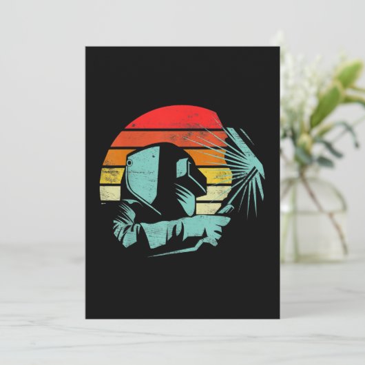 Faire-part Vintage Welding | (Debout devant)