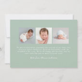 Faire-part Vis vert à main en lunettes géantes en lunettes gé (Dos)