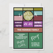 Faire-part Vitrail, Brunch de Pâques (Devant)