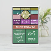 Faire-part Vitrail, Brunch de Pâques (Debout devant)