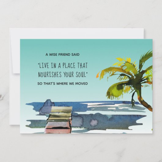 Faire-part Vivez dans un endroit qui nourrit votre âme Nouvel (Devant)