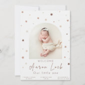 Faire-part Voici Notre Petit Miracle : [Nom Du Bébé] (Devant)