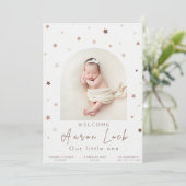 Faire-part Voici Notre Petit Miracle : [Nom Du Bébé] (Debout devant)