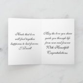 Faire-part Voici venir la jeune mariée (Intérieur)