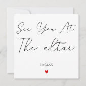 Faire-part Voir à l'autel Mariage (Devant)