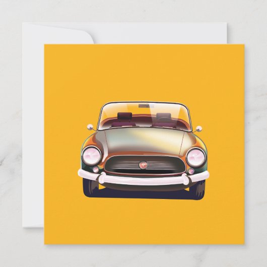 Faire-part Voiture classique vintage (Devant)