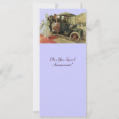 Faire-part VOITURE RETRO, AUTO RESTAURATION 2, rouge jaune bl (Dos)