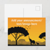 Faire-part Votre carte postale d'annonce/conception (Devant / Derrière)