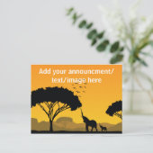 Faire-part Votre carte postale d'annonce/conception (Debout devant)