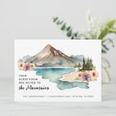 Faire-part Votre Chambre D'Hôtes A Déménagé Montagnes Se Dépl (Debout devant)