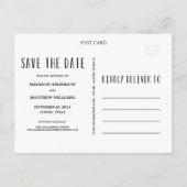 Faire-part Vous aimez plus | Enregistrer la carte postale Dat (Dos)