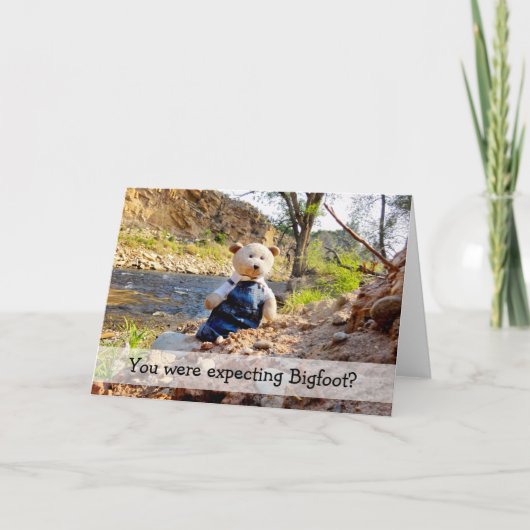 FAIRE-PART VOUS ATTENDIEZ-VOUS À BIGFOOT ? 3 (Devant)