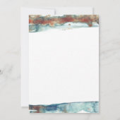 Faire-part Watercolor Beach Nouveau-né Photo naissance bébé (Dos)