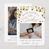 Faire-part Watercolor Cookie Pregnancy Photo Announcement (Devant / Derrière)