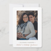 Faire-part Watercolor Cookie Pregnancy Photo Announcement (Dos)