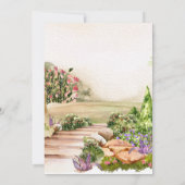Faire-part Watercolor Garden Arch Wedding Save the Date (Dos)