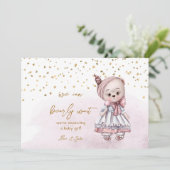 Faire-part We Can Bearly Wait Cute Stuffed Animal Pregnancy (Debout devant)