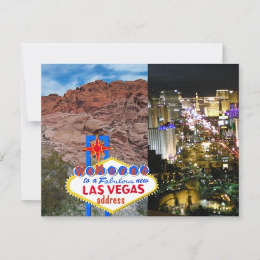 Faire-part We Moved Las Vegas Address Announcement Postcard (Devant)