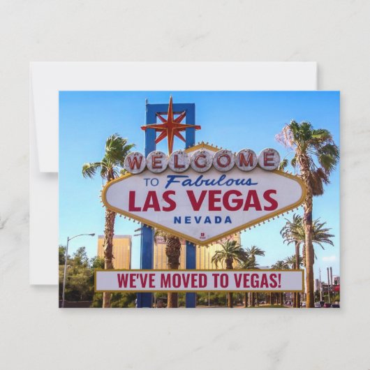 Faire-part We Moved to Las Vegas New Home (Devant)