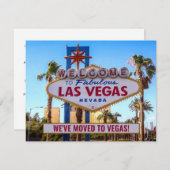 Faire-part We Moved to Las Vegas New Home (Devant / Derrière)