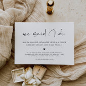 Faire-part We Said I Do Wedding