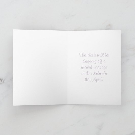 Faire-part We're Expecting Card (Intérieur)