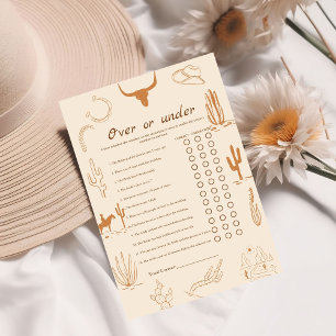 Faire-part Western Plus ou sous la nuptiale jeu de douche Car