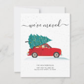 Faire-part We've Moved Christmas Holiday Moving (Devant)