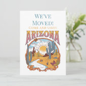 Faire-part We've Moved to Arizona (Debout devant)