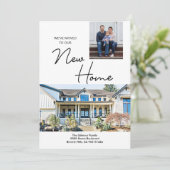 Faire-part We've moved to our New Home custom photos (Debout devant)