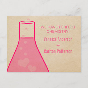 Faire-part Whimsical Beaker Enregistrer la date Carte postale