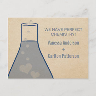 Faire-part Whimsical Beaker Enregistrer la date carte postale