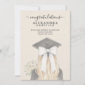 Faire-part Whimsical Calligraphy Graduation Bow Photo (Devant)