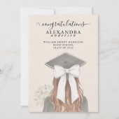 Faire-part Whimsical Calligraphy Graduation Bow Photo (Devant)