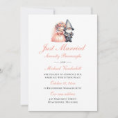 Faire-part Whimsical Gnome Orange Juste Marié Mariage (Devant)