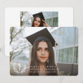 Faire-part White Asclepius Médicale School 2 - Diplôme photo (Devant / Derrière)