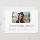 Faire-part White Asclepius Médicale School 2 - Diplôme photo (Dos)