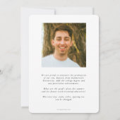 Faire-part White Asclepius Médicale School 2 - Diplôme photo (Dos)